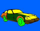 Disegno Auto sportiva  pitturato su KAROL