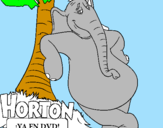 Disegno Horton pitturato su luca