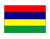 Disegno Repubblica di Mauritius pitturato su stefano s