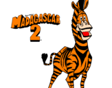 Disegno Madagascar 2 Marty pitturato su Sara K