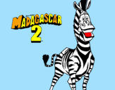 Disegno Madagascar 2 Marty pitturato su CARLY