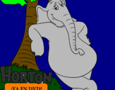 Disegno Horton pitturato su ortone
