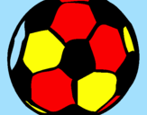 Disegno Pallone da calcio pitturato su ALESSANDRO