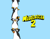Disegno Madagascar 2 Pinguino pitturato su elsa