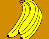 Disegno Banane  pitturato su GIOVANNI