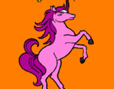 Disegno Unicorno pitturato su rebecca andretta