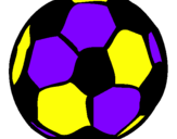 Disegno Pallone da calcio pitturato su xxx