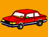 Disegno Automobile classico  pitturato su federico