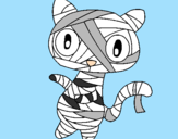 Disegno Mummia gatto scaraboechio pitturato su gianluca05