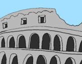 Disegno Colosseo pitturato su GABRY