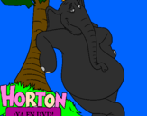 Disegno Horton pitturato su nicola