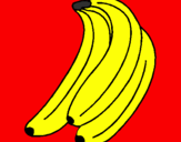 Disegno Banane  pitturato su kiki