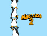 Disegno Madagascar 2 Pinguino pitturato su Kitty
