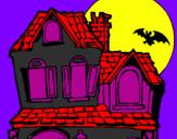 Disegno La Casa del mistero  pitturato su salvatore amendola