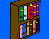 Disegno Libreria pitturato su kiki