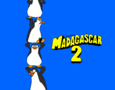 Disegno Madagascar 2 Pinguino pitturato su ale