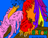 Disegno Horton - Vlad pitturato su melissa