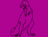 Disegno Tyrannosaurus Rex pitturato su ludo