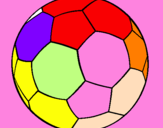 Disegno Pallone da calcio II pitturato su palla