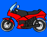 Disegno Motocicletta  pitturato su kevin  di cossato