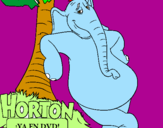 Disegno Horton pitturato su kaka