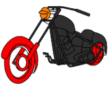 Disegno Motocicletta pitturato su Lorenzo