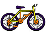 Disegno Bicicletta pitturato su simone