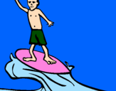 Disegno Surf pitturato su MARTA