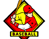 Disegno Logotipo baseball  pitturato su umberto