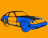 Disegno Auto sportiva  pitturato su luigi