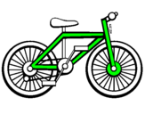 Disegno Bicicletta pitturato su samuele