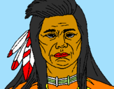 Disegno Indiano  pitturato su fabiana