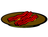 Disegno Bacon pitturato su chicco