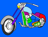Disegno Motocicletta pitturato su dylan   alexis