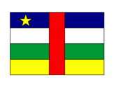 Disegno Repubblica Centrafricana pitturato su stefano s