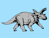 Disegno Triceratops pitturato su enrico
