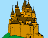 Disegno Castello medievale  pitturato su Stefano