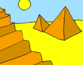 Disegno Piramidi pitturato su ELISA