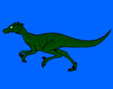 Disegno Velociraptor  pitturato su raptor