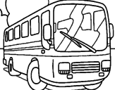 Disegno Bus pitturato su antonio