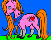 Disegno Pony pitturato su mariaelena