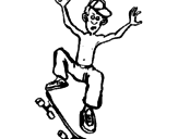 Disegno Skateboard pitturato su GABRIELLA