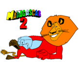 Disegno Madagascar 2 Alex pitturato su danilo5466789999999999999