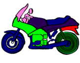 Disegno Motocicletta  pitturato su bajug.,,,,bngmgjtiegdrfql