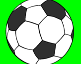 Disegno Pallone da calcio II pitturato su LORENZO