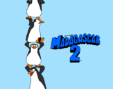 Disegno Madagascar 2 Pinguino pitturato su lexy
