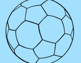 Disegno Pallone da calcio II pitturato su luis beci