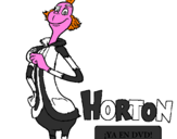 Disegno Horton - Sindaco pitturato su camilla   berto