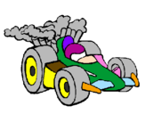 Disegno Auto di Formula 1  pitturato su gianluca