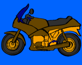 Disegno Motocicletta  pitturato su jorge